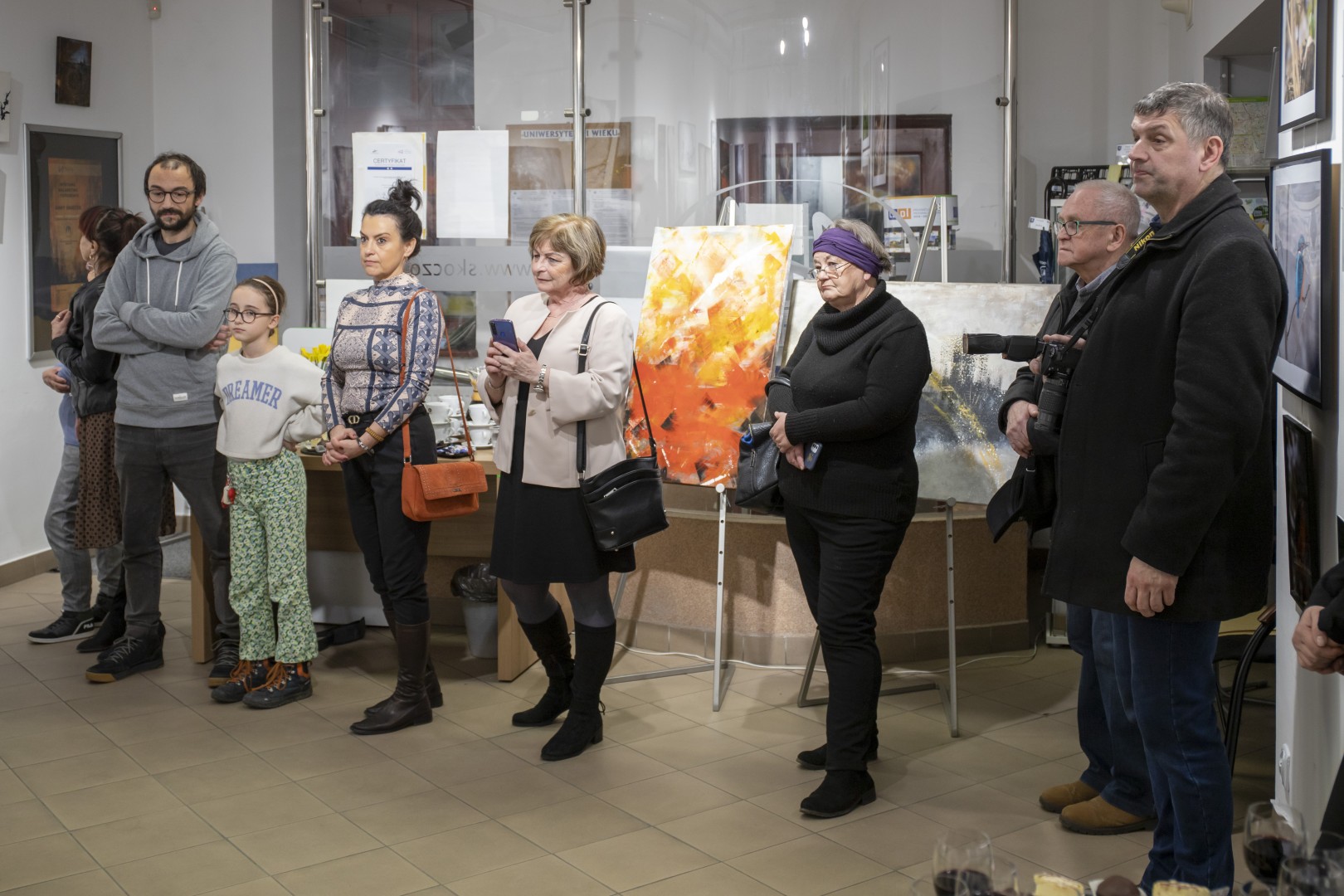 Wernisaż wystawy malarstwa i fotografii Anny Śnieżek/2023.03.03, Galeria ARTadres