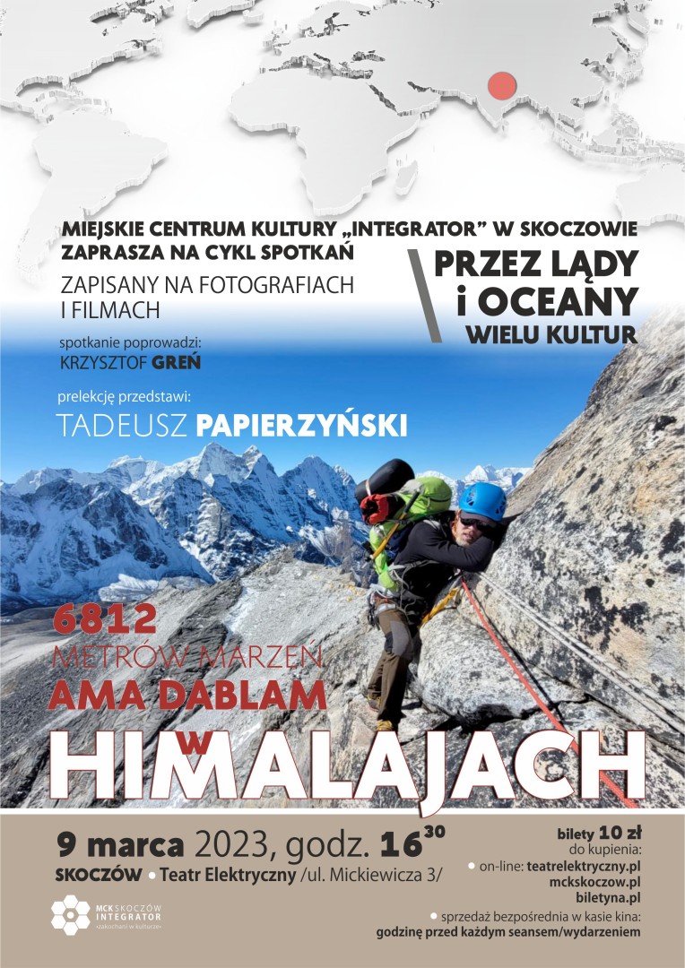 Prelekcja podróżnicza: 6812 metrów marzeń Ama Dablam w Himalajach