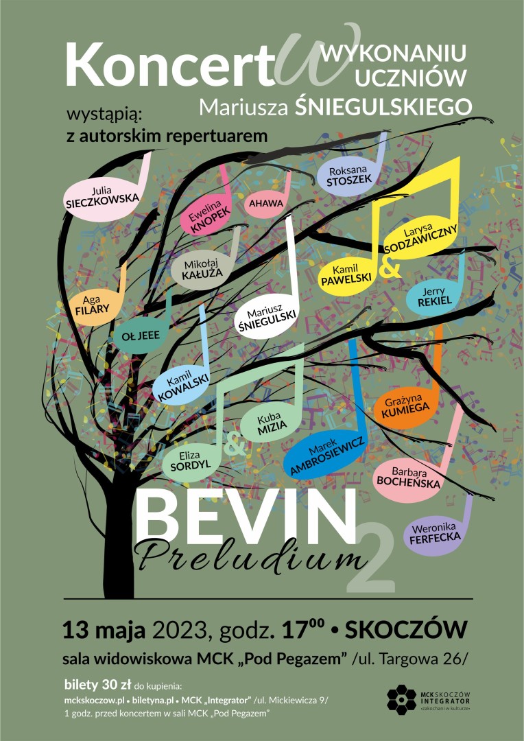 Koncert BEVIN 2 - Preludium w wykonaniu uczniów Mariusza Śniegulskiego