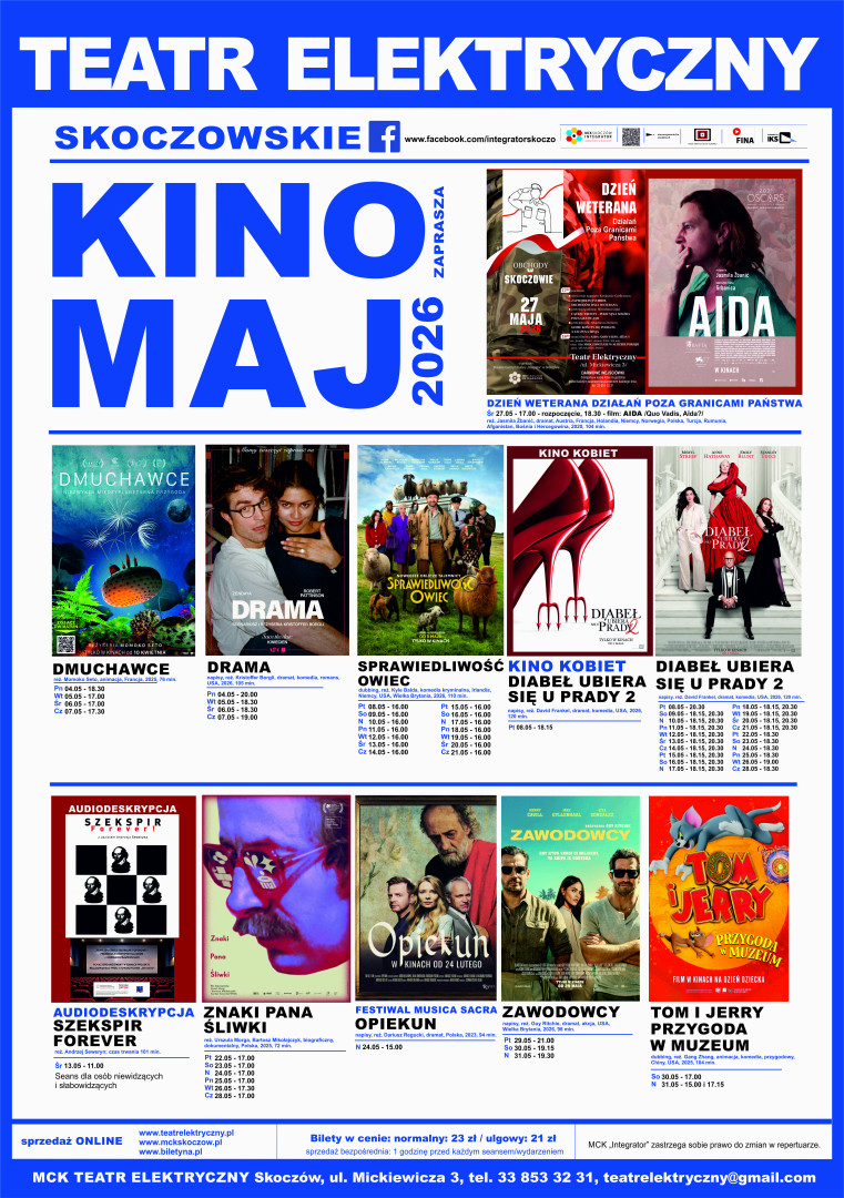  - Repertuar kina - MAJ 2026 