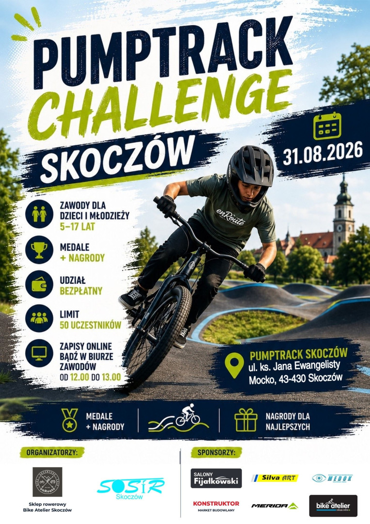  -  Pumptrack Challenge Skoczów 2026! Pożegnajmy wakacje z adrenaliną!